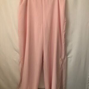 COPY - Womens Pink Sheer with Liner Wide Pants. Size 18